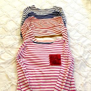 Set of 5 Girls Mini Boden Brenton Shirts size 7-8